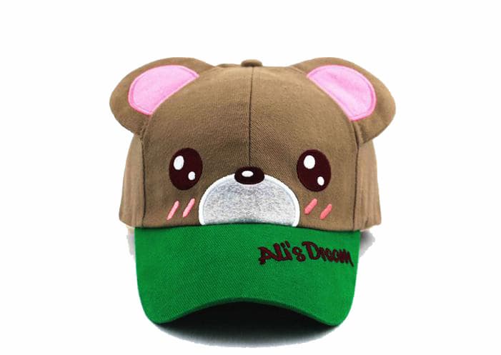 Lovely cute little bear patch of embroidered leisure children ear cap